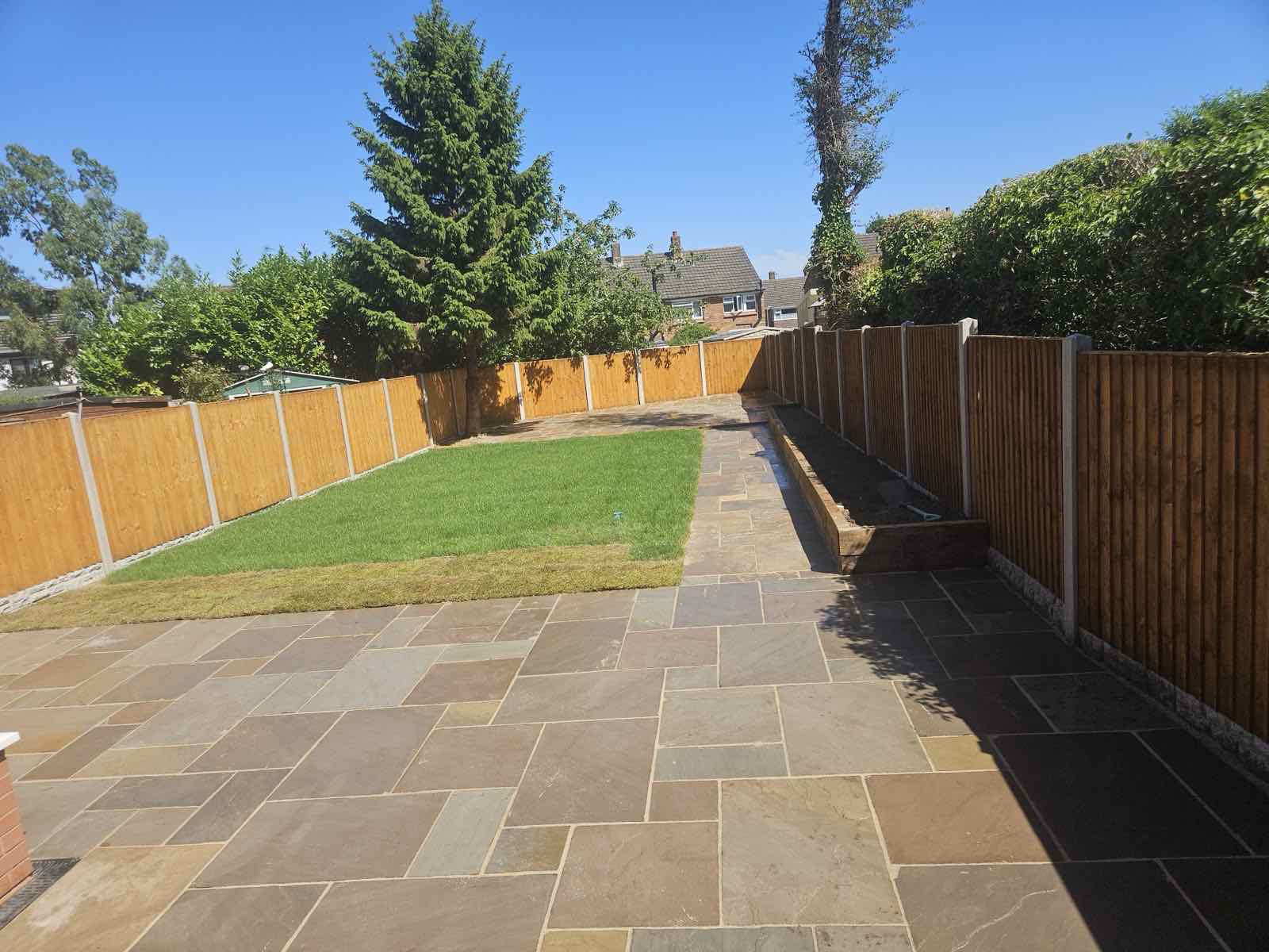 Fencing, Astro Turf & Slabs - Lower Farm